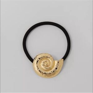 Ann Taylor hammered Shell Hair Tie